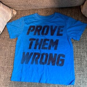 Little boy graphic tee “Prove them wrong” size XS(4)